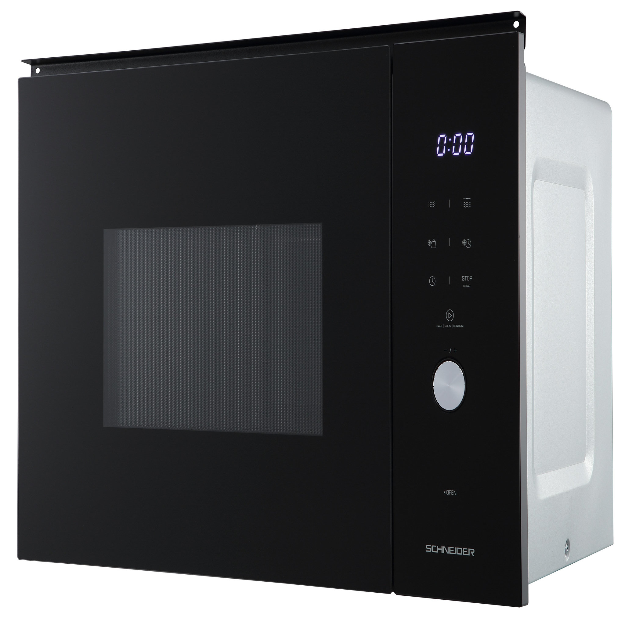 Voir la diapositive 5 : SCHNEIDER Four Micro-ondes gril 38 cm encastrable 25L Noir - SCMW2538GB