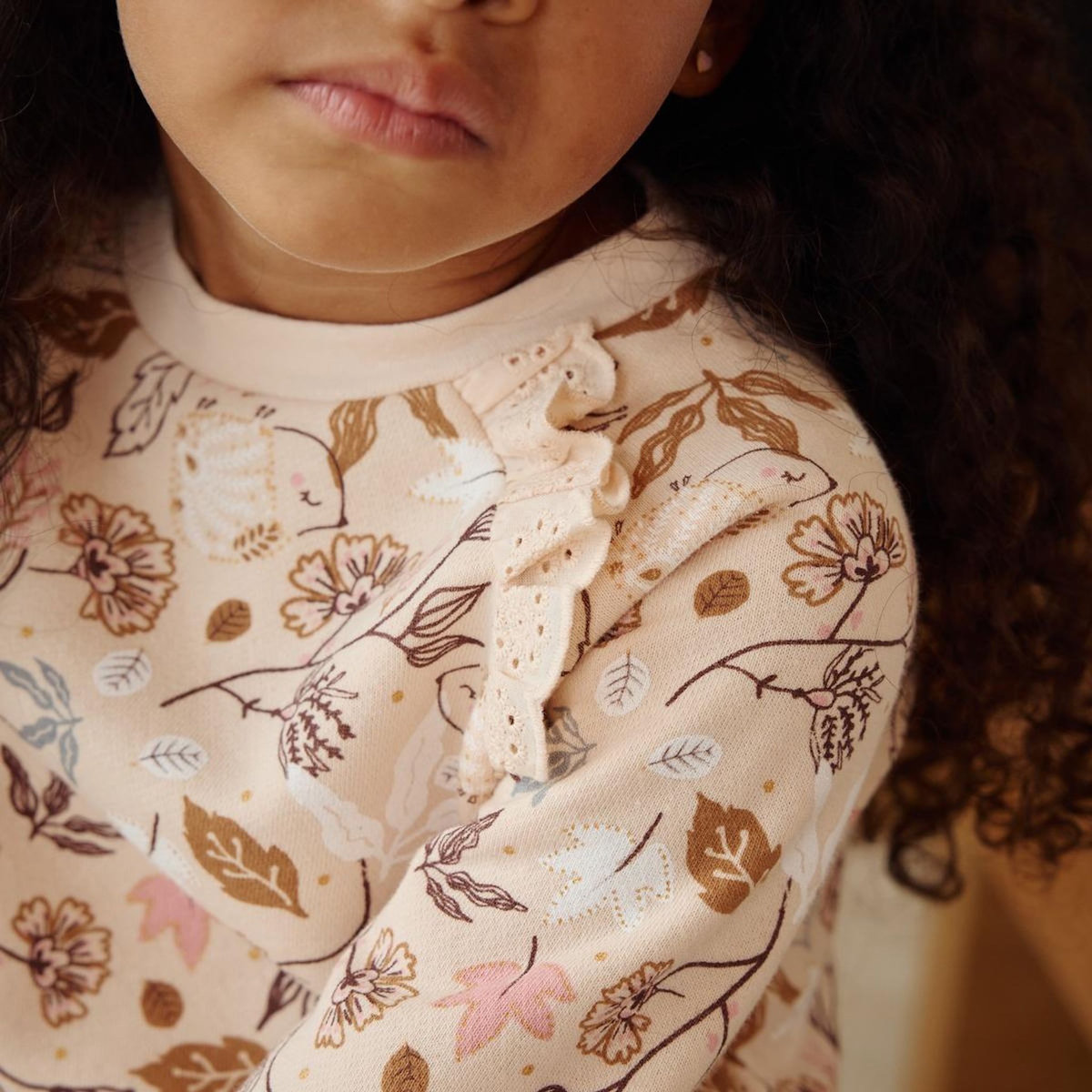 Petit Béguin Robe enfant en molleton Chincha