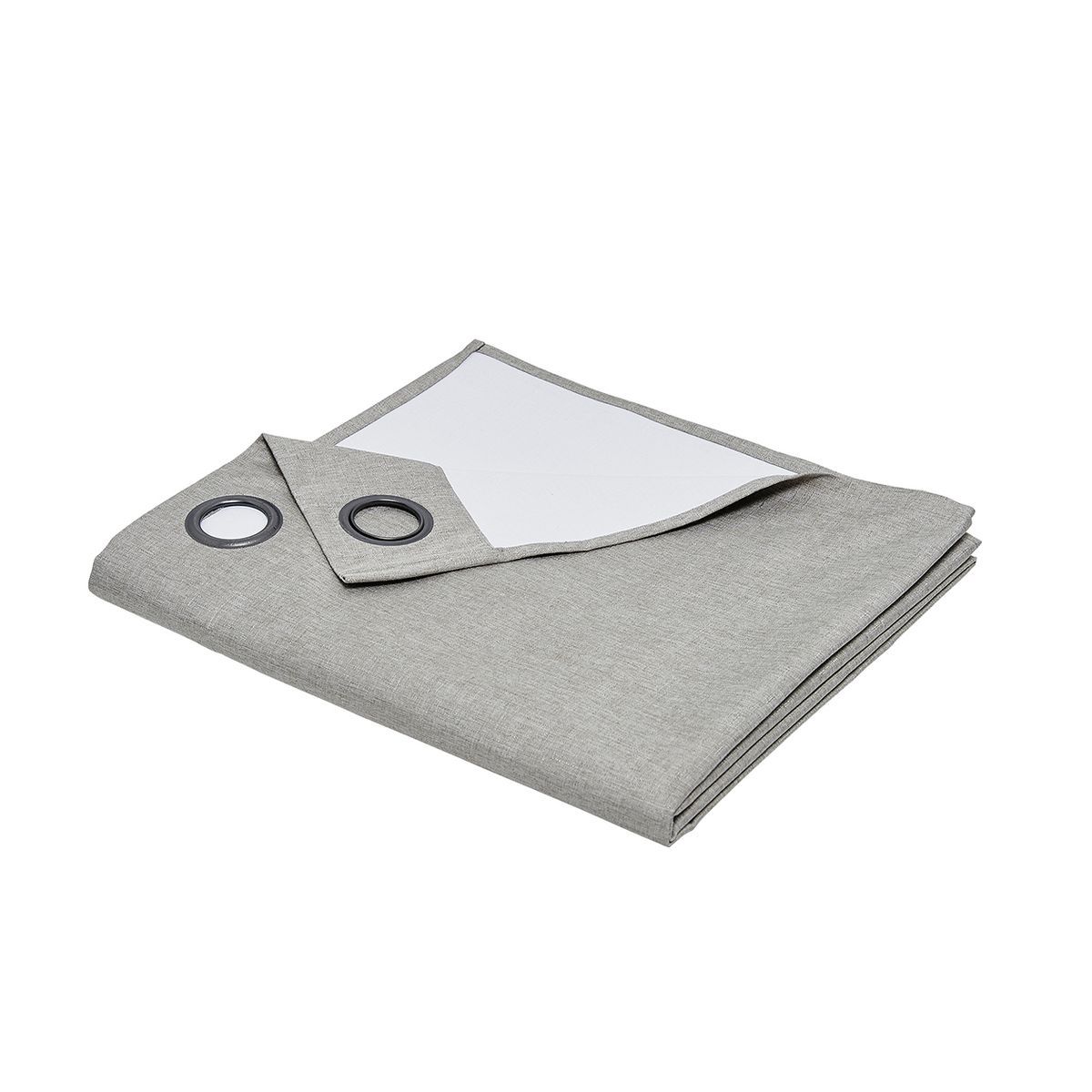 TODAY Rideau uni occultant effet Lin à oeillets