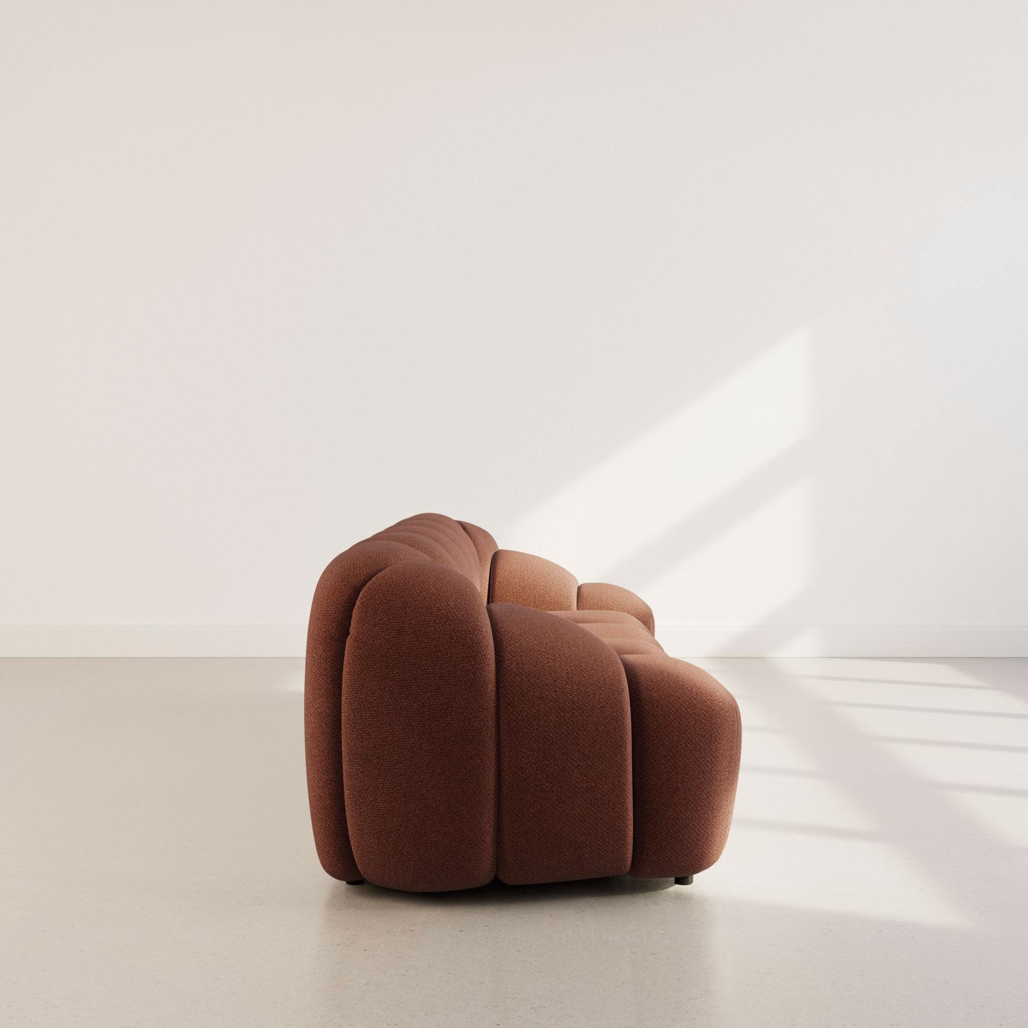 Voir la diapositive 6 : LISA DESIGN Ava - canapé 3 places en velours texturé