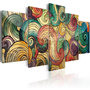 Voir la diapositive 1 : Paris Prix Tableau Imprimé  Colourful Waves