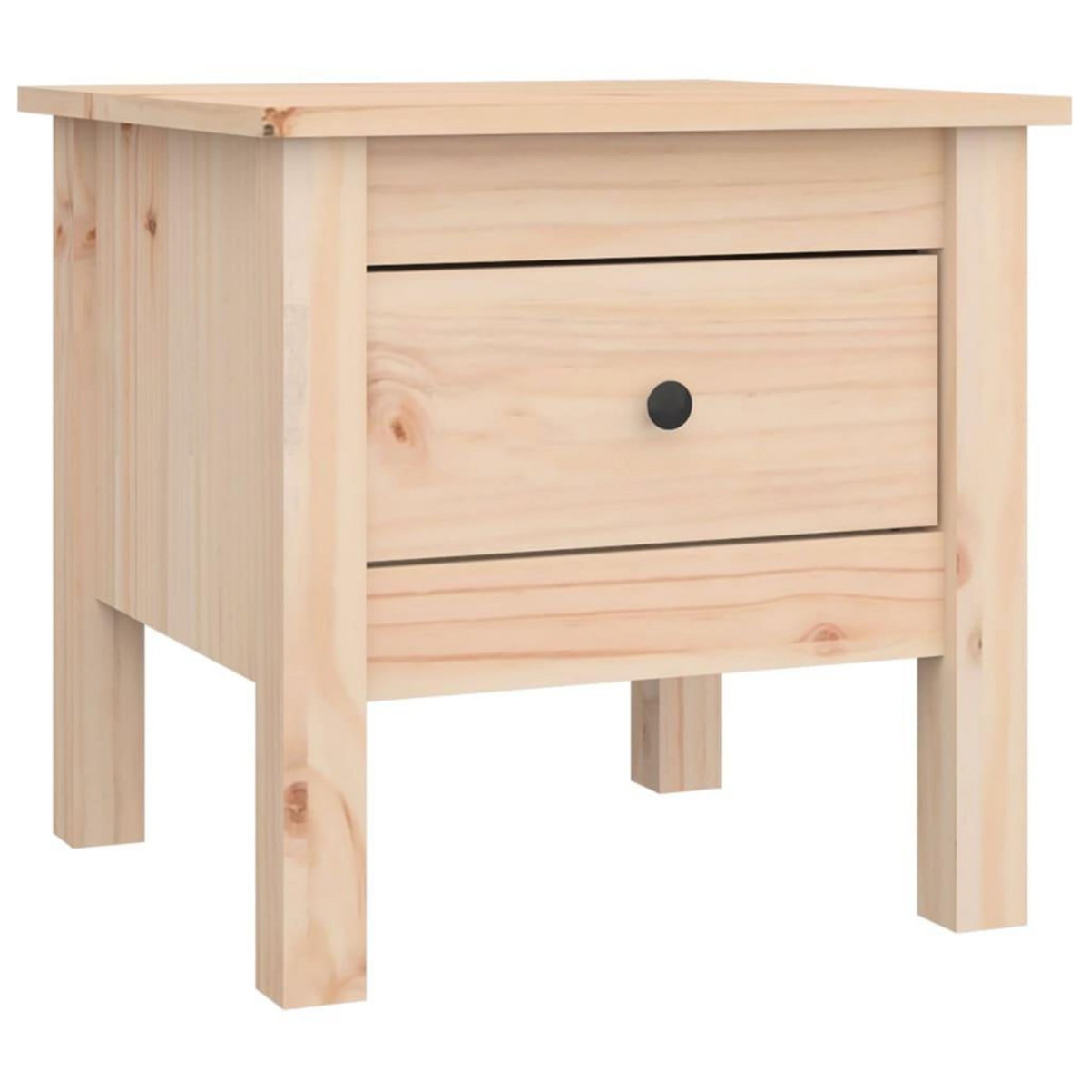 VIDAXL Table d'appoint 40x40x39 cm Bois massif de pin