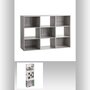 FIVE Etagère cube design Mix'n modul - L. 100 x H. 100 cm - Couleur Gris