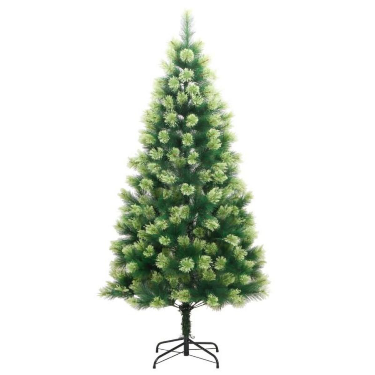 VIDAXL Sapin de Noël artificiel à charnières avec support 180 cm