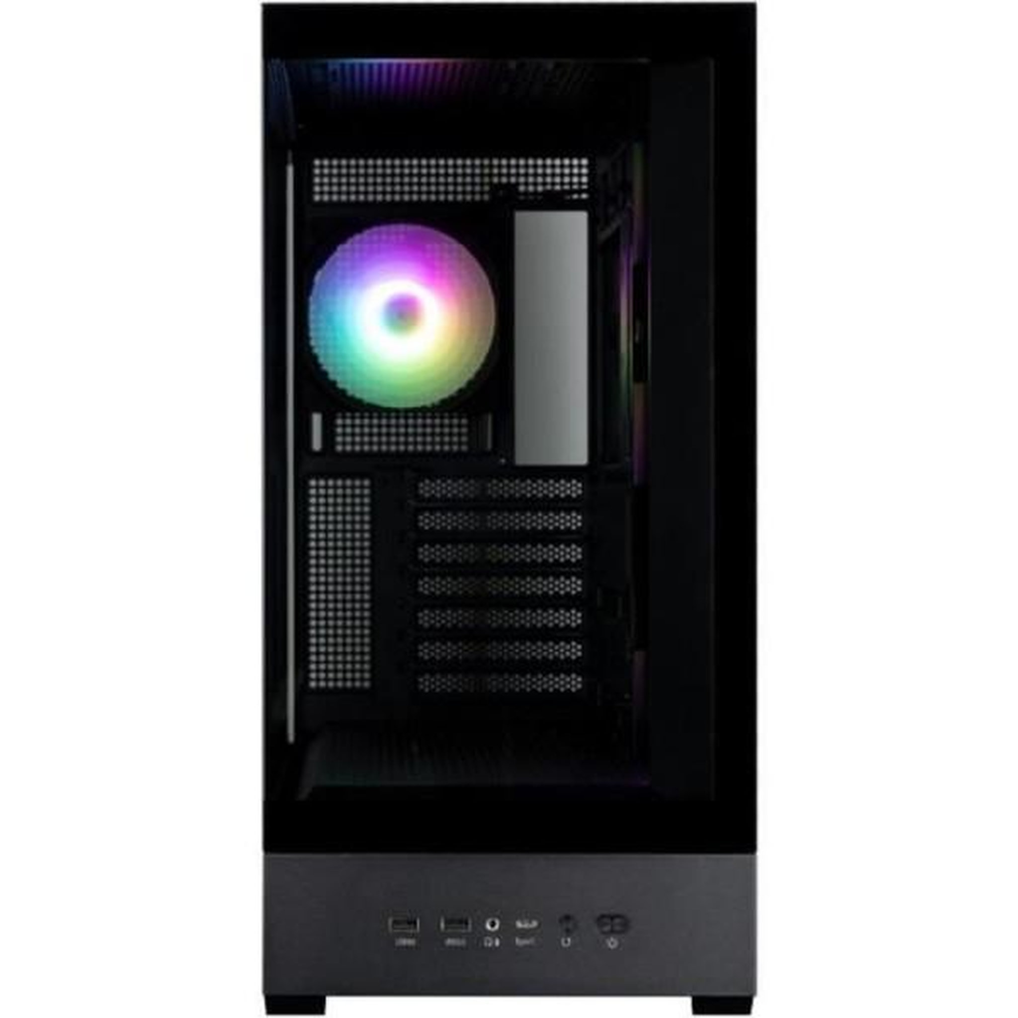 Voir la diapositive 4 : Zalman Boitier sans alimentation - ZALMAN P40 DS - Moyen tour - Format ATX - Noir
