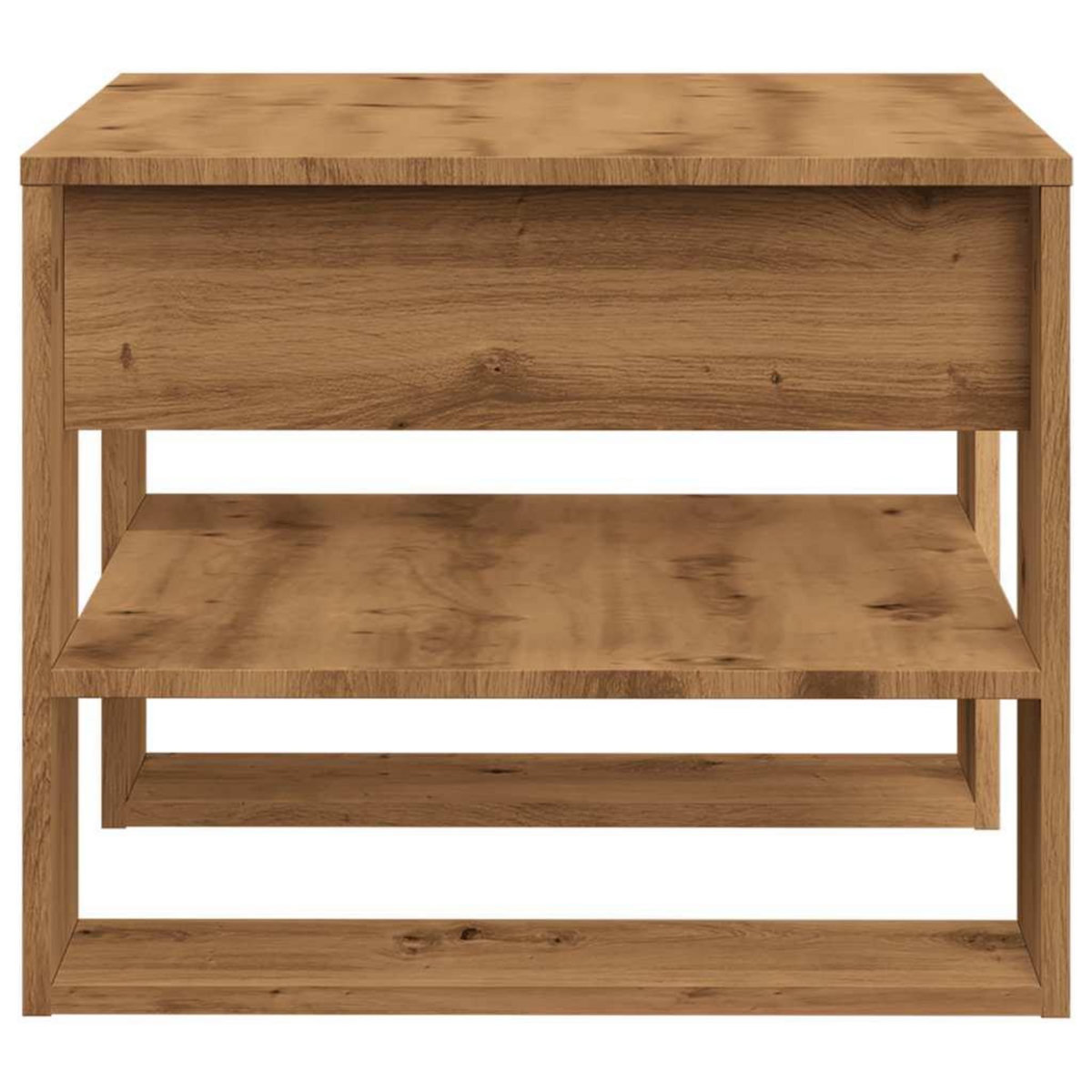VIDAXL Table basse chene artisanal 55,5x55x45 cm bois d'ingenierie