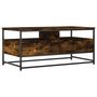Voir la diapositive 2 : VIDAXL Table basse chene fume 100x51x45 cm bois d'ingenierie