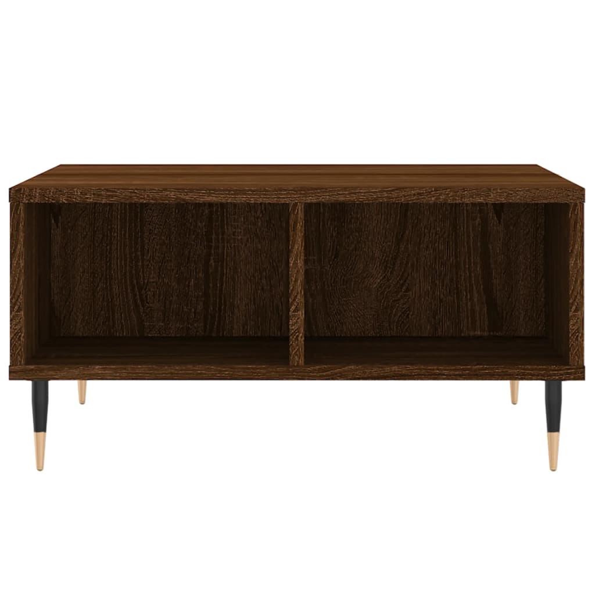 Voir la diapositive 4 : VIDAXL Table basse chene marron 60x60x30 cm bois d'ingenierie
