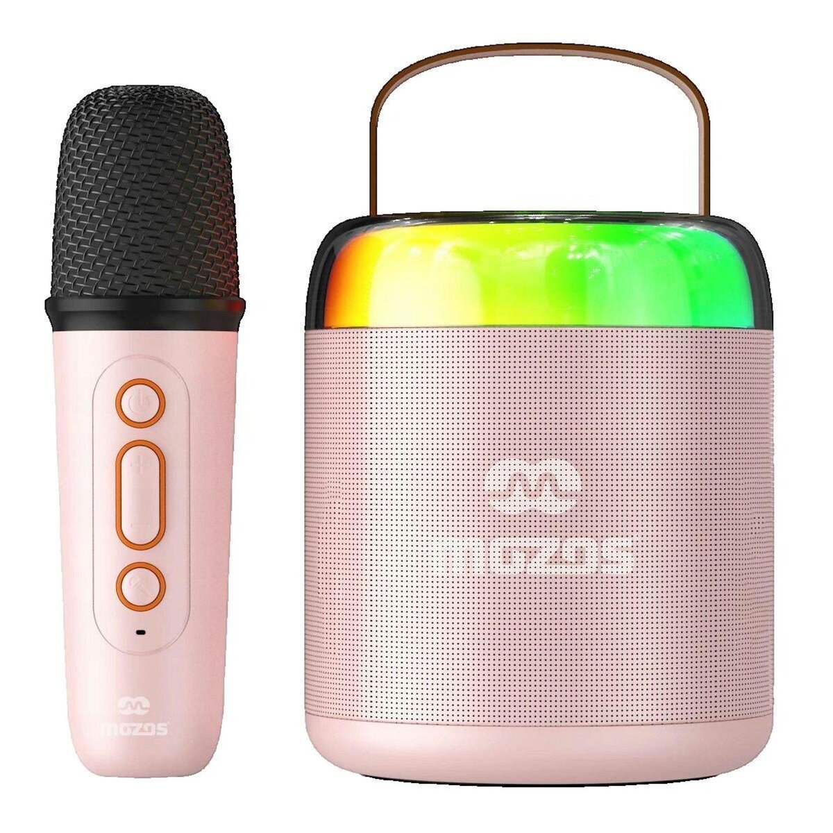 MOZART Enceinte portable bluetooth Mozos MK-PINK rose avec fonction karaoké