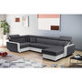 Voir la diapositive 1 : LISA DESIGN Dustin - canapé d'angle réversible panoramique en u - 7 places - convertible avec coffres - têtières réglables