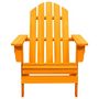 Voir la diapositive 2 : VIDAXL Chaise de jardin Adirondack bois de sapin massif orange