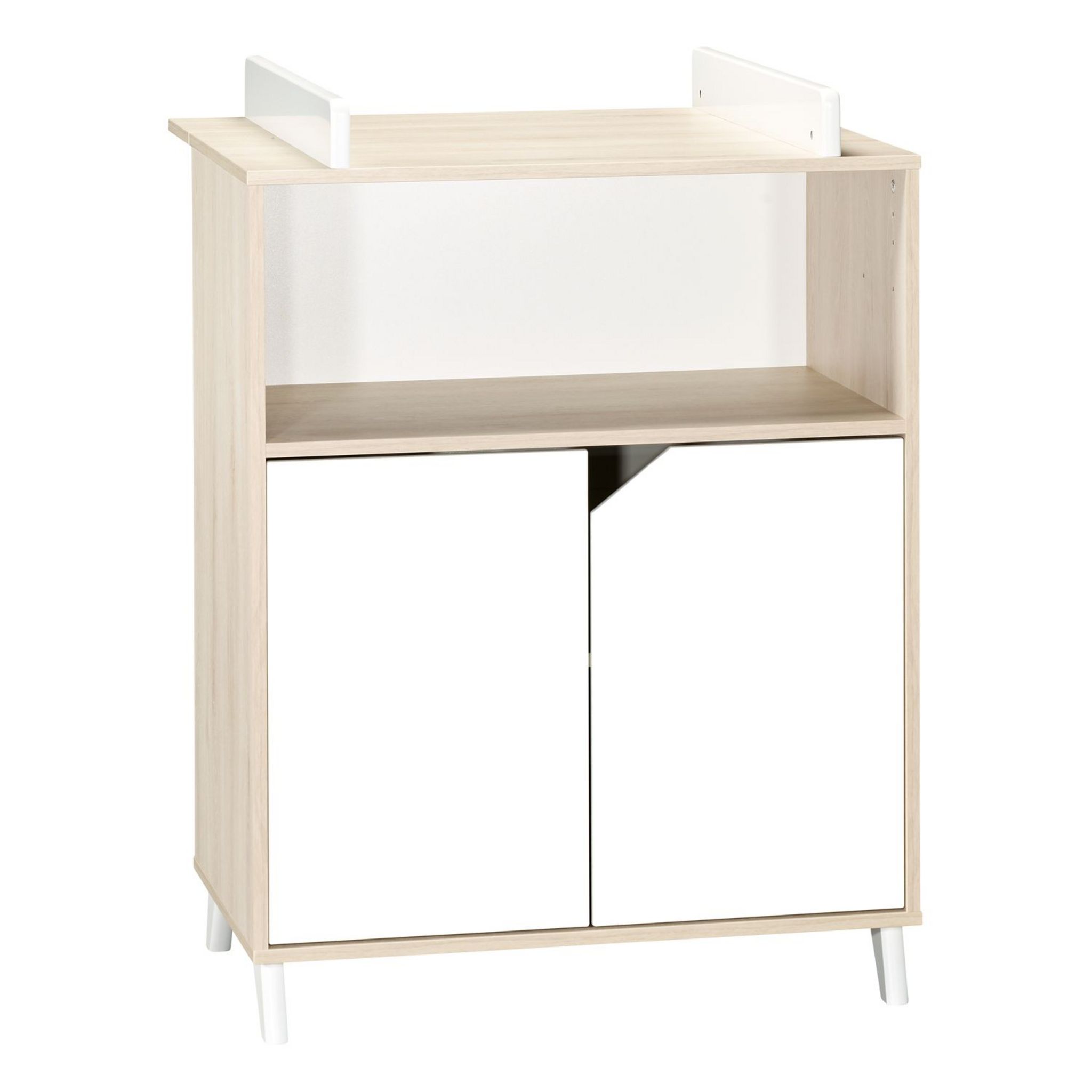 BABY PRICE Commode 2 Portes et 1 Niche - SCANDI NATUREL