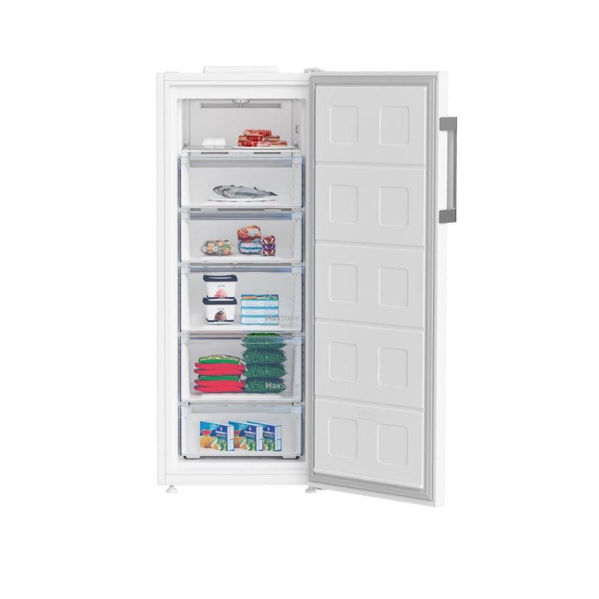 Voir la diapositive 3 : Beko Congélateur armoire 60cm 200l no frost - b1rfne274w