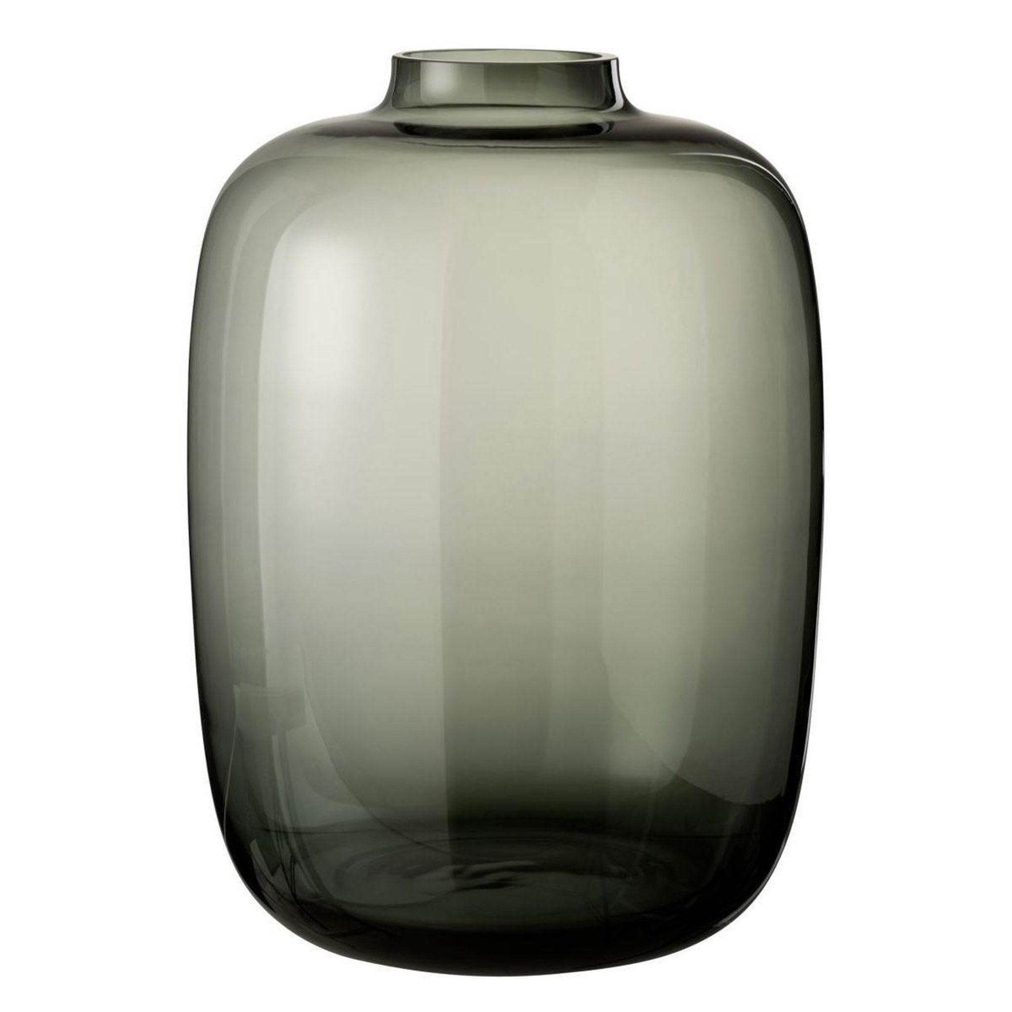 J-LINE Vase design en verre  cleo  45cm gris
