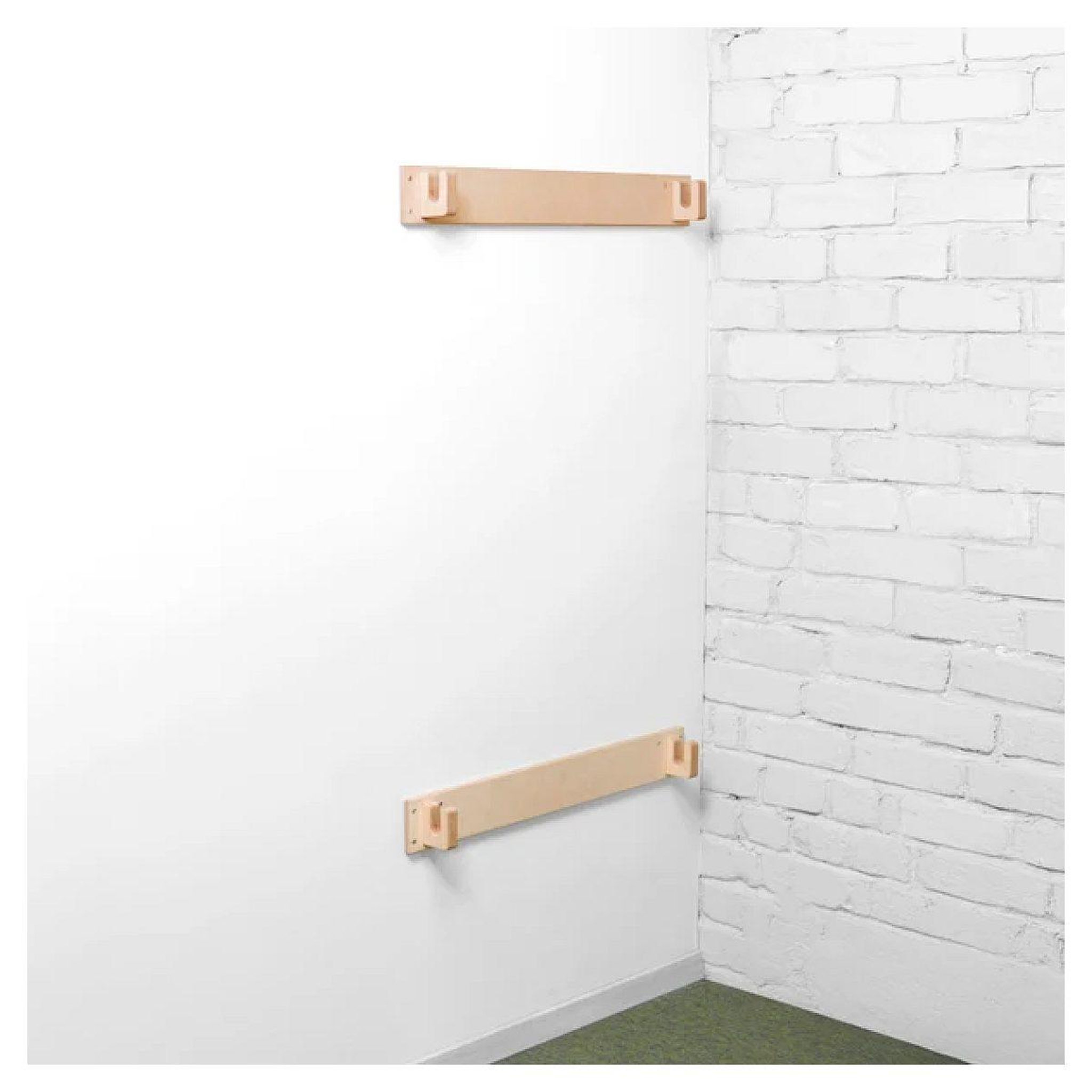 Voir la diapositive 4 : ETTE TETE Kit de fixation murale en bois naturel