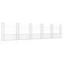 Voir la diapositive 2 : VIDAXL Panier de gabion en forme de U avec 6 poteaux Fer 620x20x150 cm