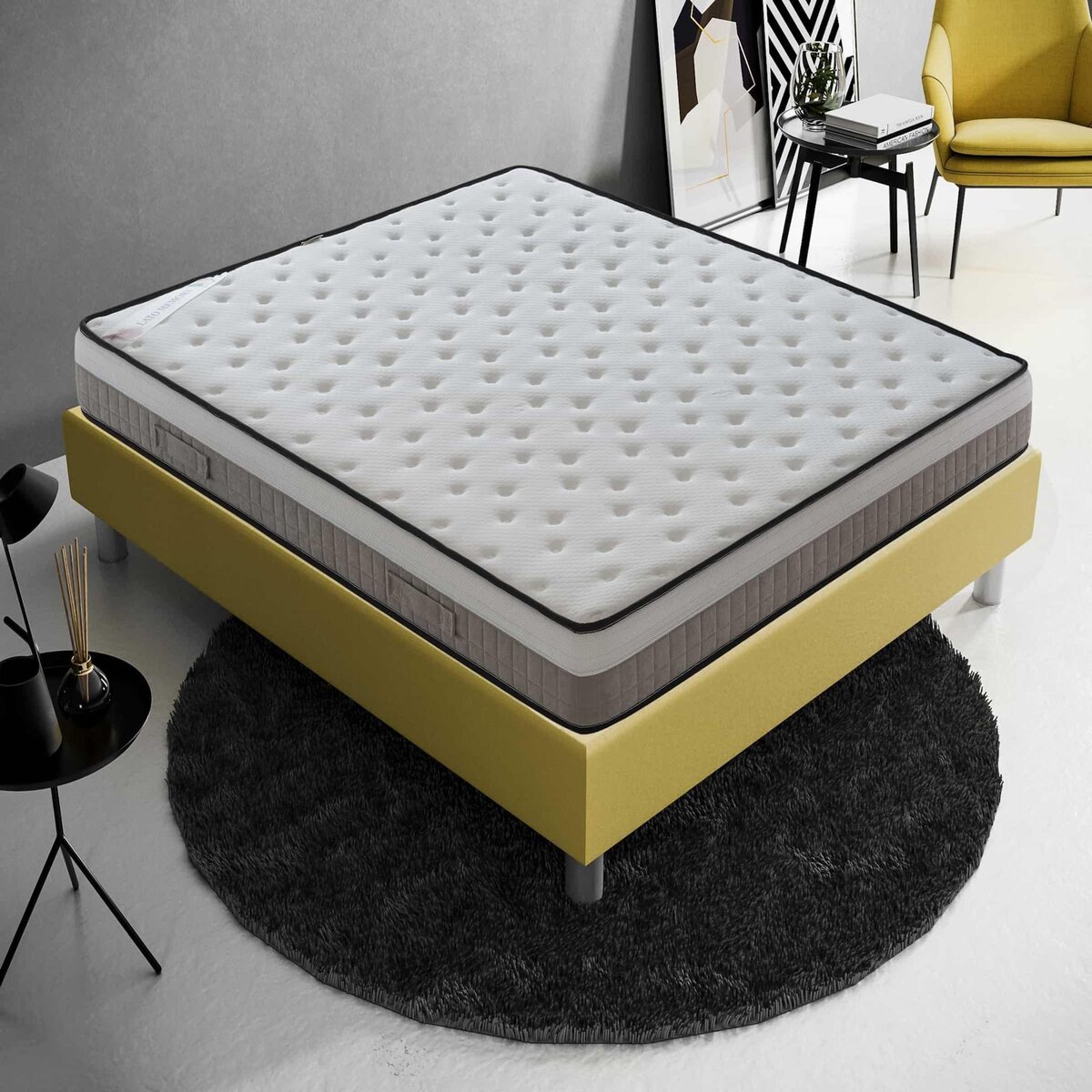 ILOVESLEEP Matelas Mousse ASSISI - Epaisseur 22 Cm - Réversible