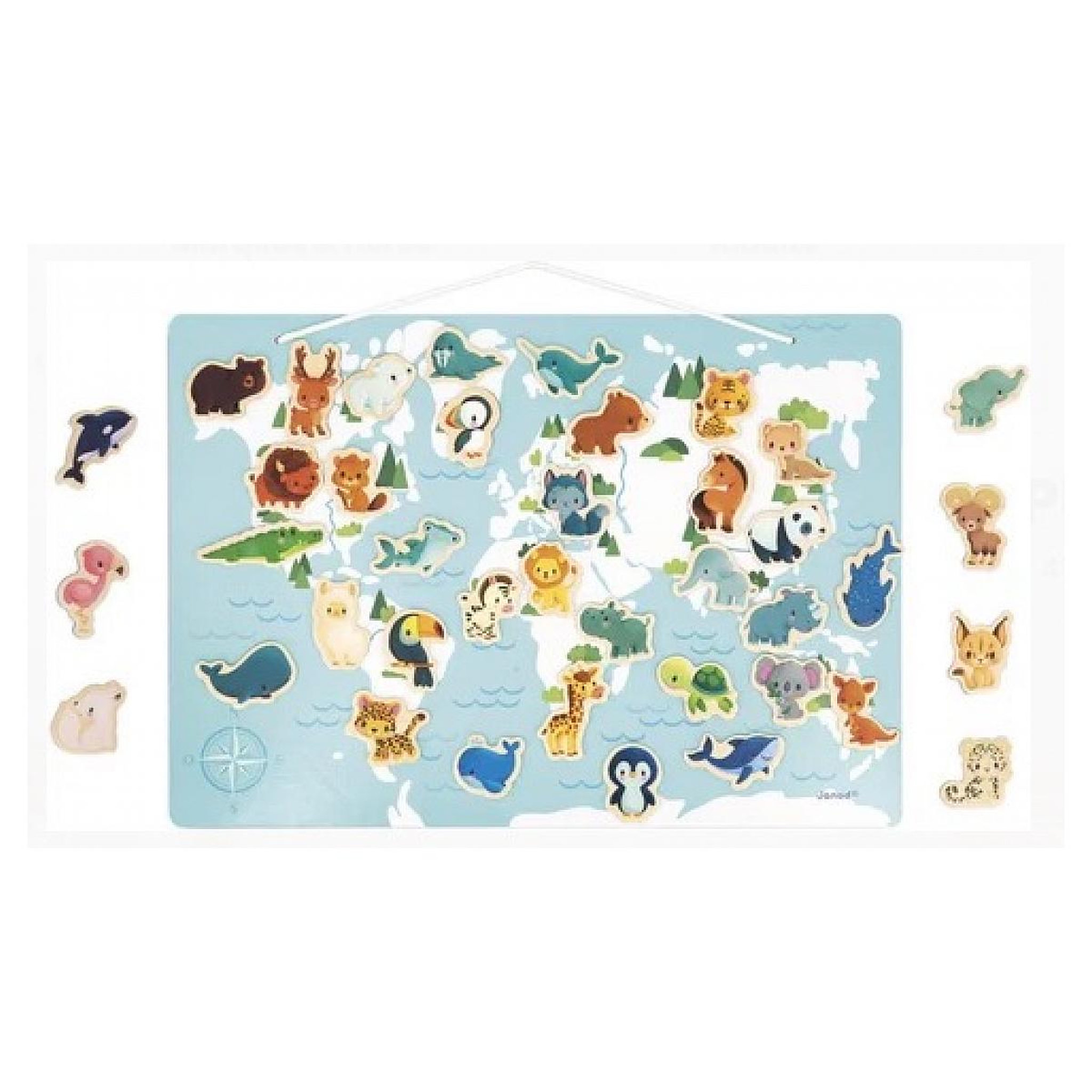 Voir la diapositive 2 : Juratoys-Janod Mon puzzle magnetique minikids