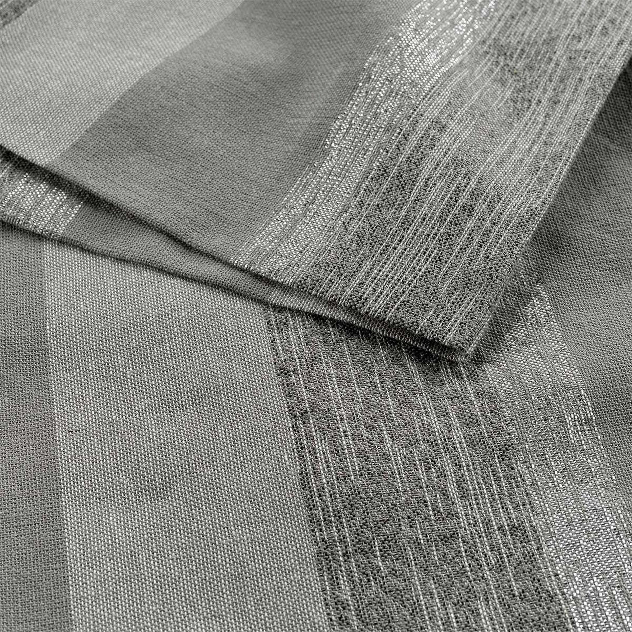 Voir la diapositive 2 : Douceur d'Intérieur Lot de 3 serviettes de table  eldora  40x40cm gris