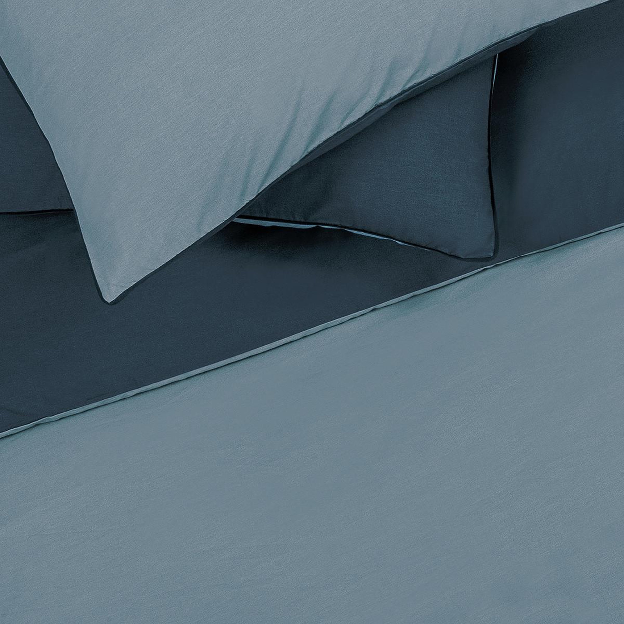 Voir la diapositive 5 : FUTURE HOME Parure de lit double bicolore