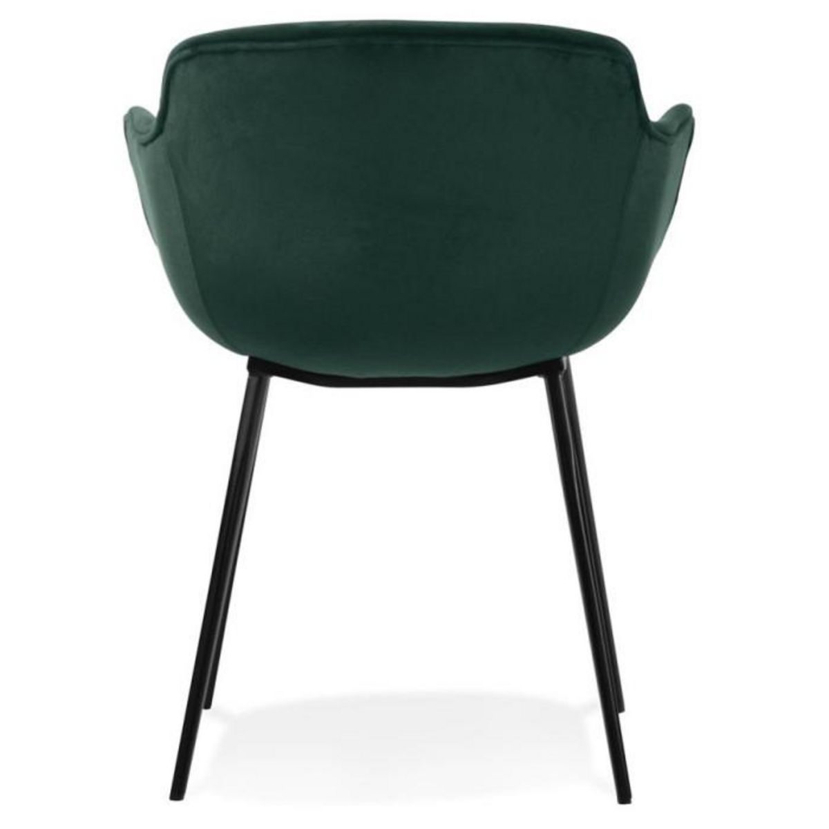 Paris Prix Fauteuil Design en Velours  Javier  80cm Vert