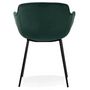 Voir la diapositive 5 : Paris Prix Fauteuil Design en Velours  Javier  80cm Vert