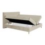 Voir la diapositive 2 : BEST MOBILIER Rafaela - lit boxspring - 180x200 - coffres et surmatelas inclus - en velours