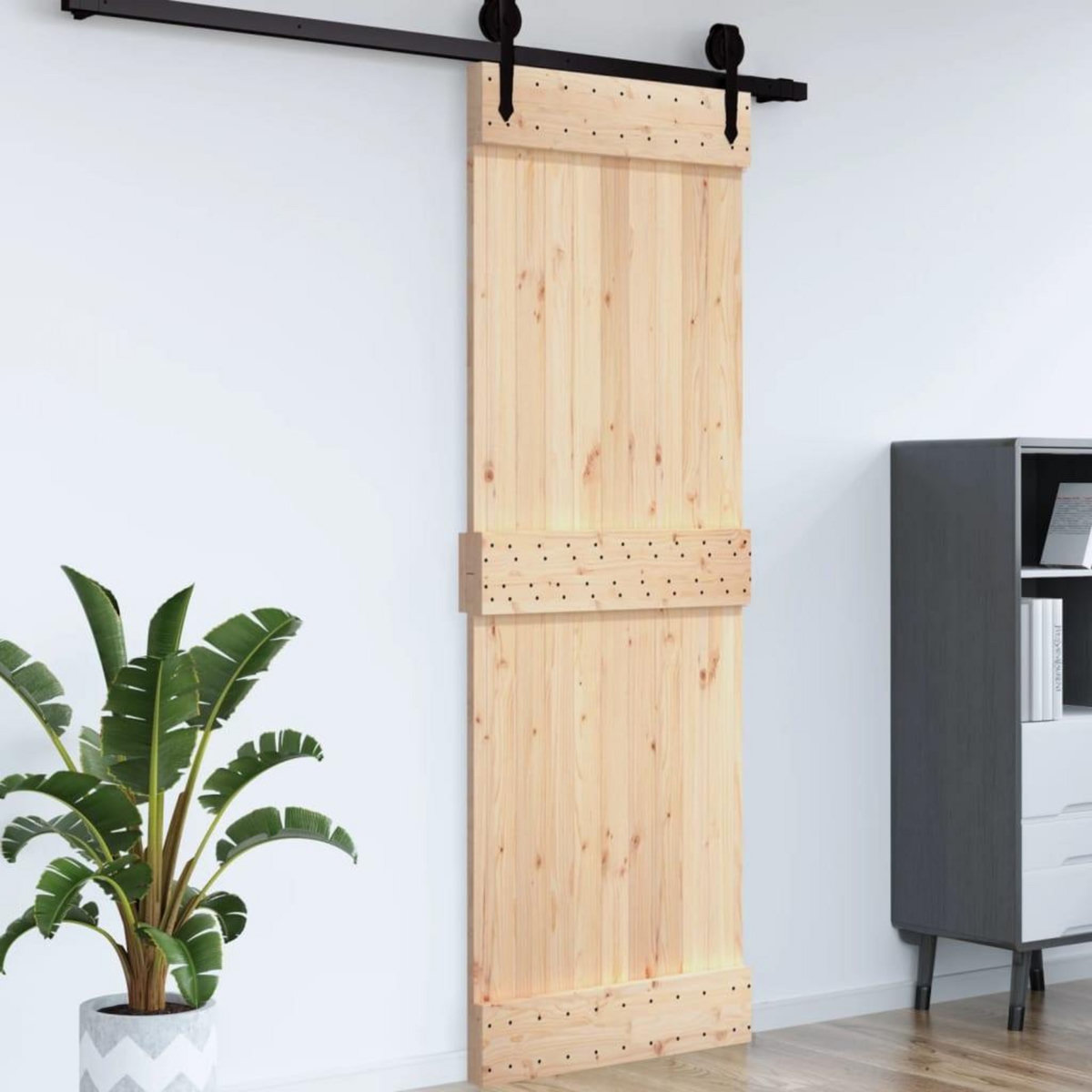 VIDAXL Porte NARVIK 85x210 cm bois massif de pin