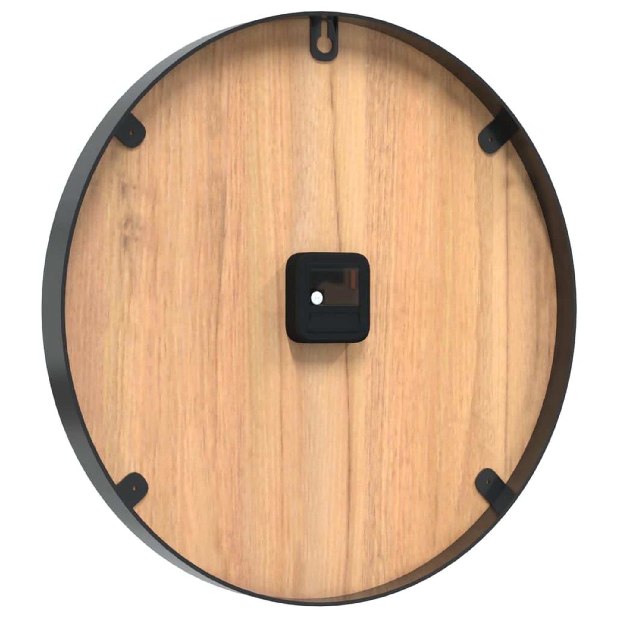 Voir la diapositive 5 : VIDAXL Horloge murale marron Ø39 cm fer et bois d'ingenierie