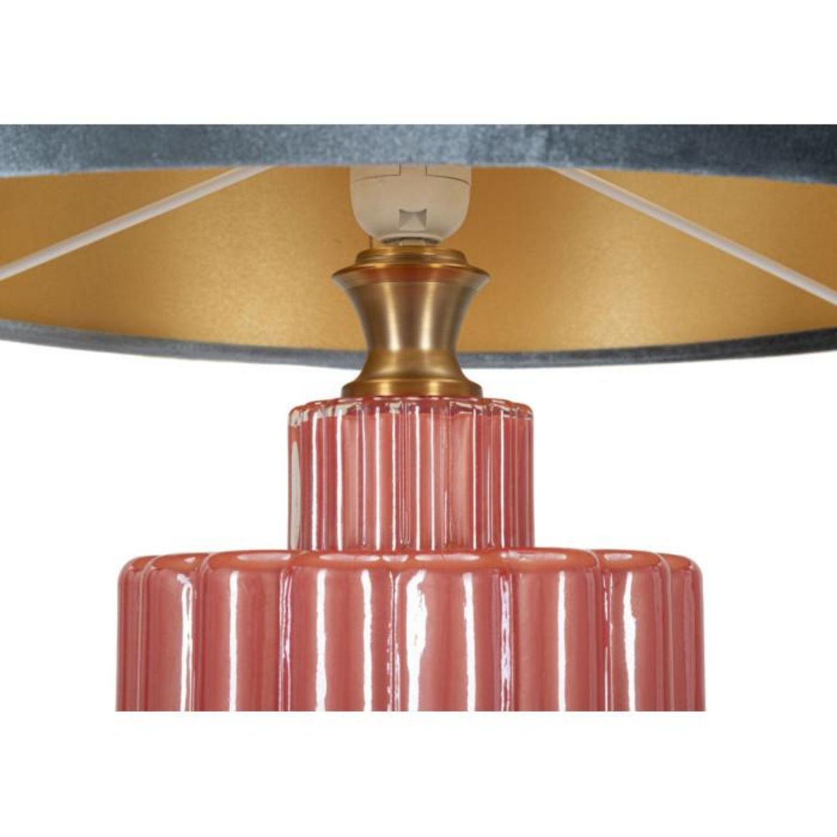 Paris Prix Lampe à Poser en Verre  Helene Tower  70cm Rouge & Bleu