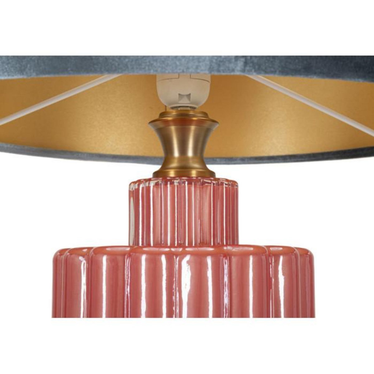 Paris Prix Lampe à Poser en Verre  Helene Tower  70cm Rouge & Bleu