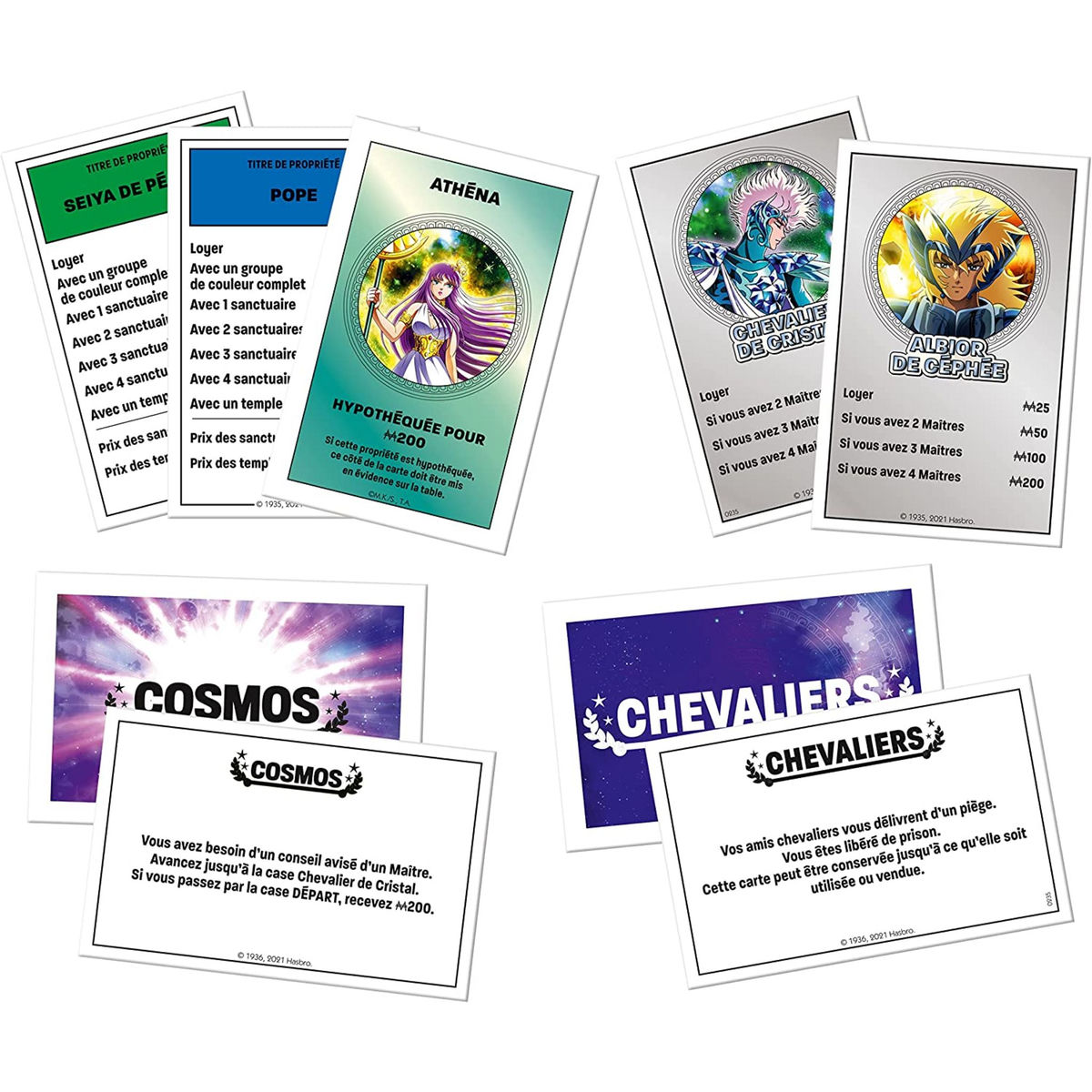  WINNING MOVES Jeu Monopoly Saint Seiya Les Chevaliers du Zodiaque