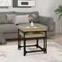 Voir la diapositive 3 : VIDAXL Tables d'appoint 2 pcs Chene sonoma Bois d'ingenierie