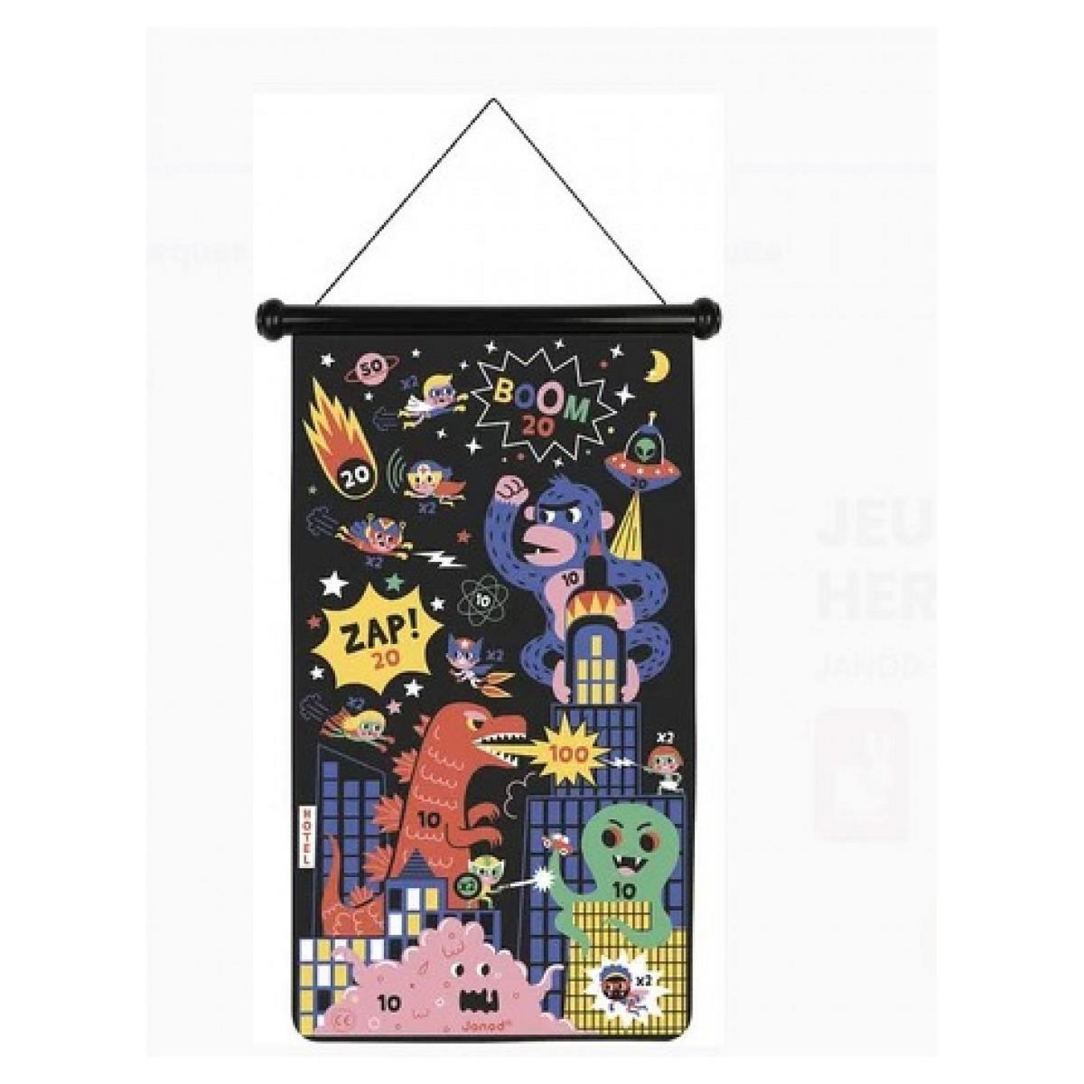 Juratoys-Janod Jeu de flechettes magnetiques Super heros