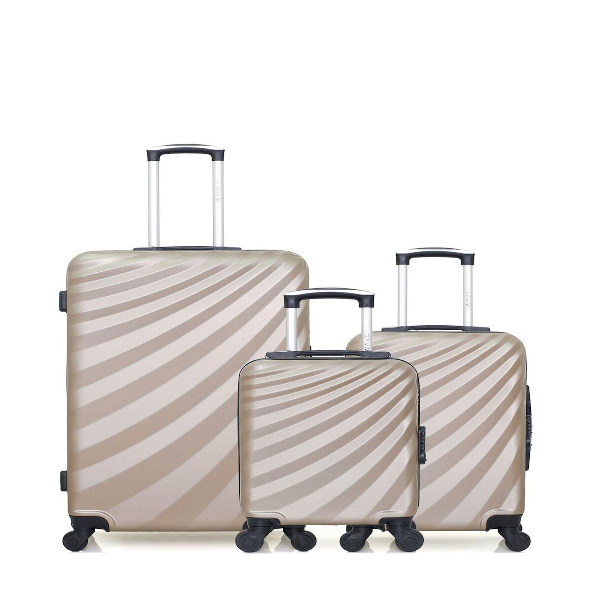 WAVE PARIS WAVE PARIS - LOT DE 3 - Valises grand format, cabine et cabine XXS DANUBE
