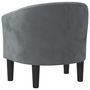 Voir la diapositive 5 : VIDAXL Chaise cabriolet gris fonce velours