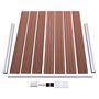 Voir la diapositive 4 : VIDAXL Panneau de cloture WPC 180x146 cm Marron