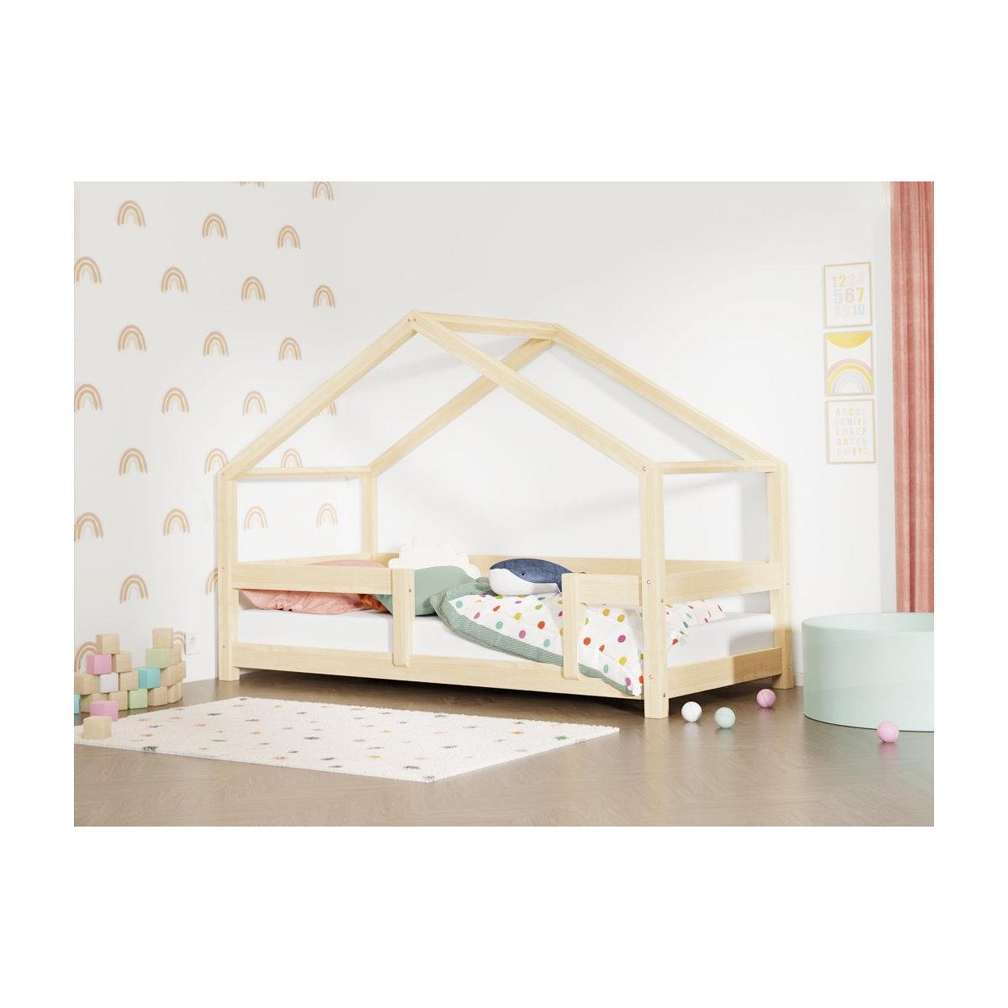 Voir la diapositive 2 : BENLEMI Lit cabane LUCKY 90x200cm
