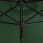 VIDAXL Parasol double avec mat en acier Vert 600 cm