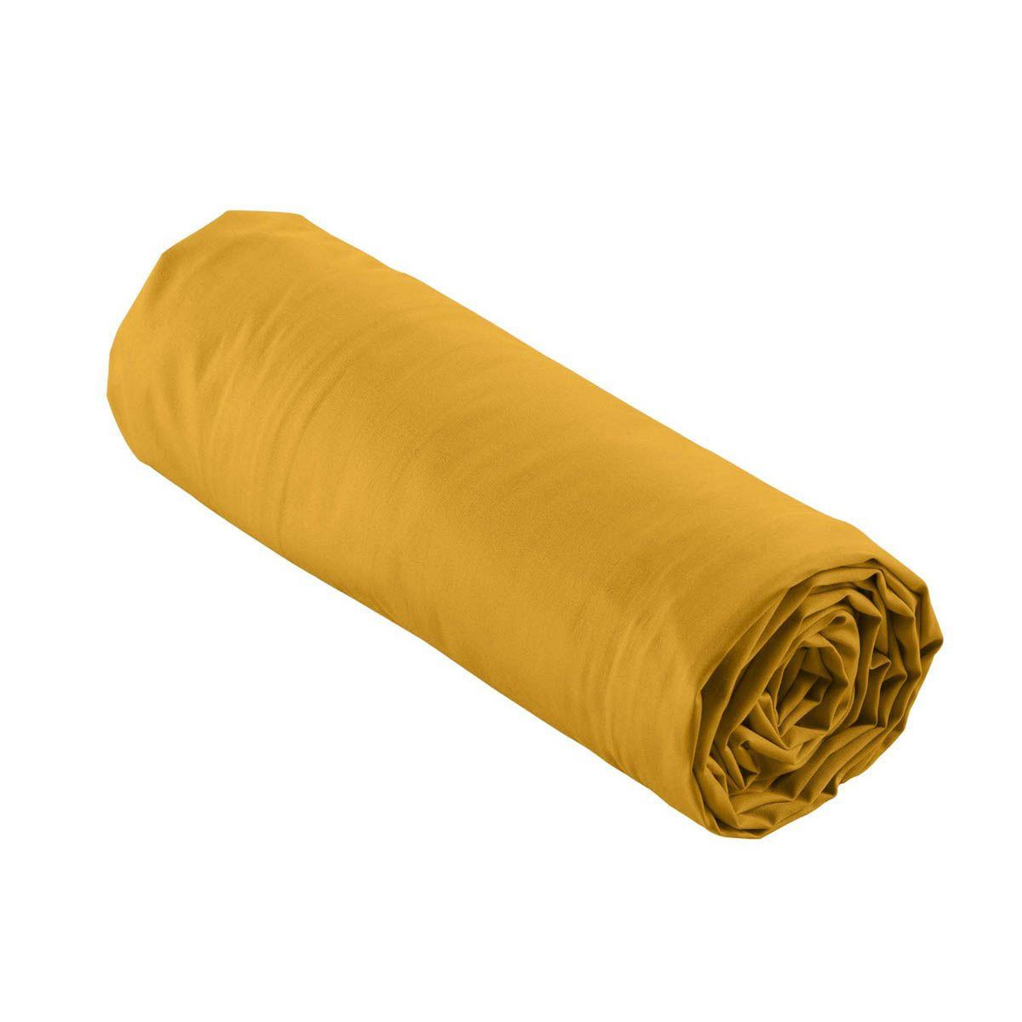 Voir la diapositive 6 : Douceur d'Intérieur Drap housse  percaline  160x200cm curry