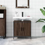 Voir la diapositive 3 : VIDAXL Armoire lavabo de salle de bain chene marron 60x30x60 cm