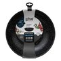 Voir la diapositive 3 : FIVE Wok en Aluminium  Amovible  28cm Noir