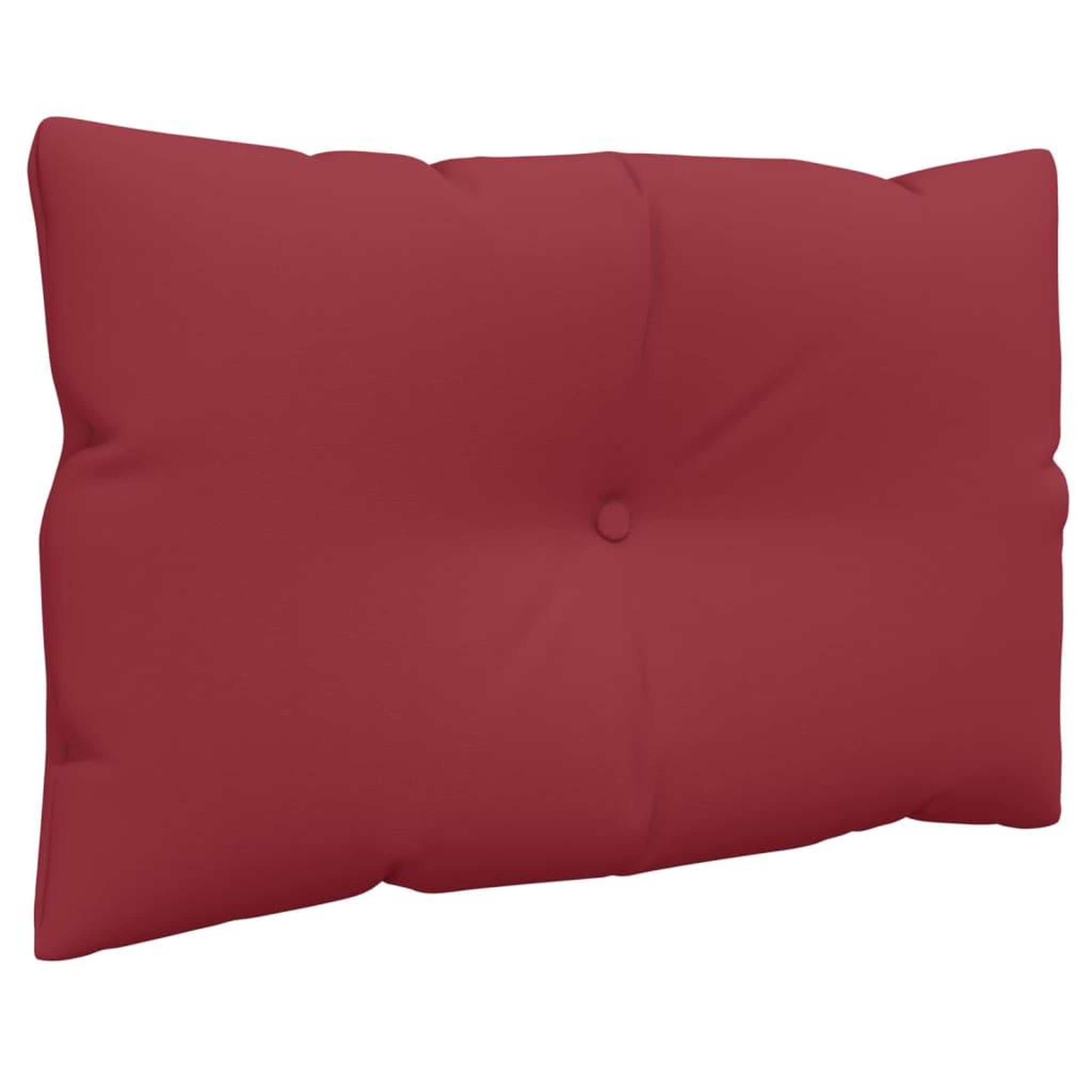Voir la diapositive 4 : VIDAXL Coussins de palette lot de 3 rouge bordeaux tissu