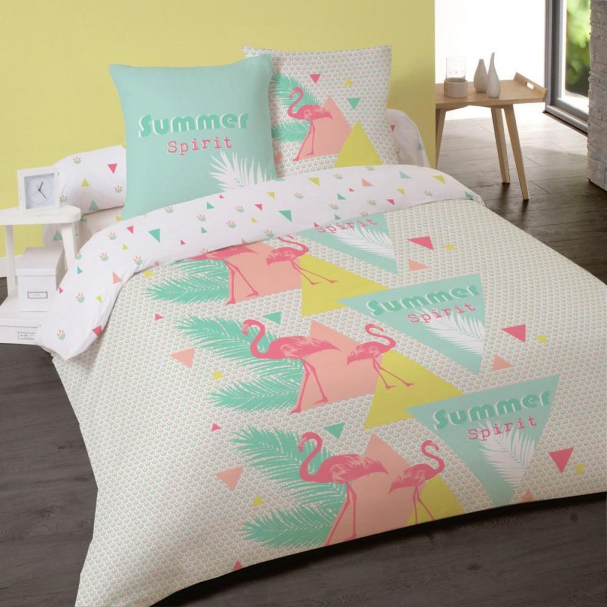 Dourev Housse de couette 240x220 ALICE + 2 taies 100% coton