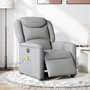 Voir la diapositive 2 : VIDAXL Fauteuil de massage inclinable electrique gris clair tissu