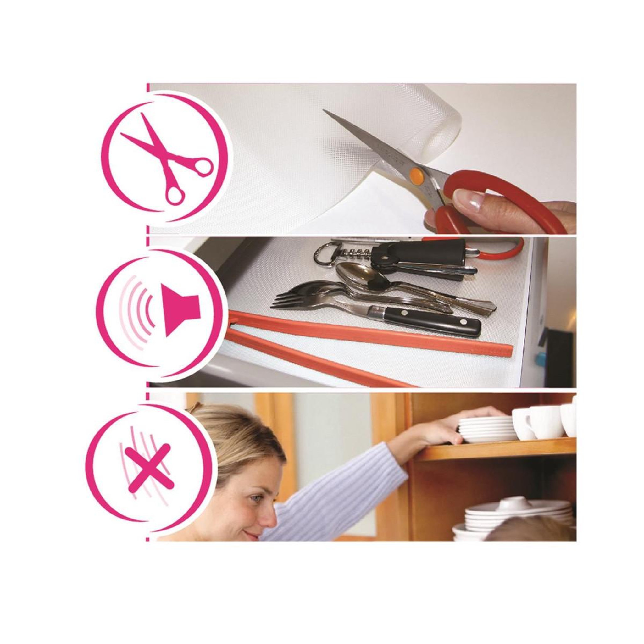 Voir la diapositive 2 : Je cherche une idee Film de Protection  Antidérapant  120cm Transparent