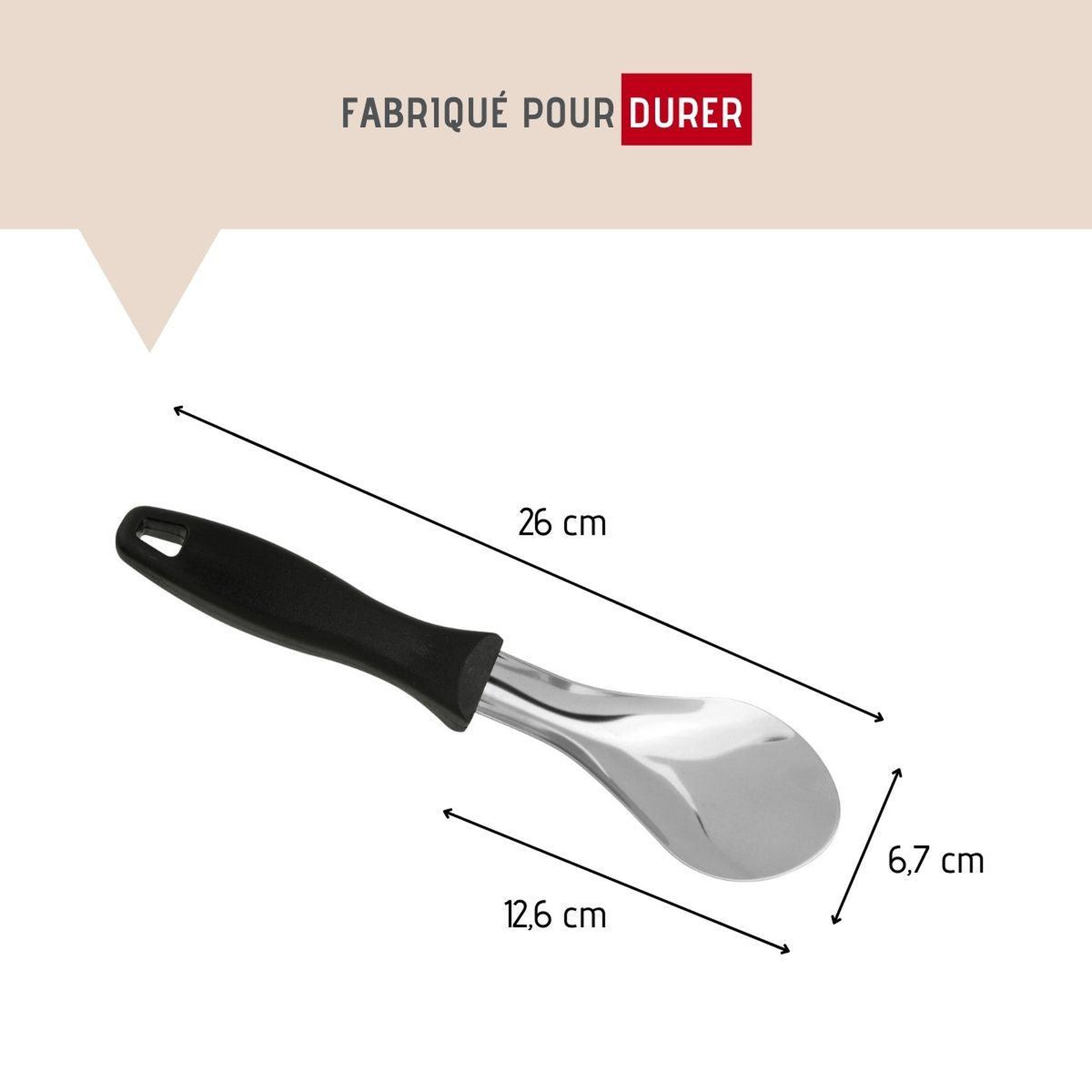 Voir la diapositive 3 : FM PROFESSIONAL Cuillère à glace en inox fm professional divers