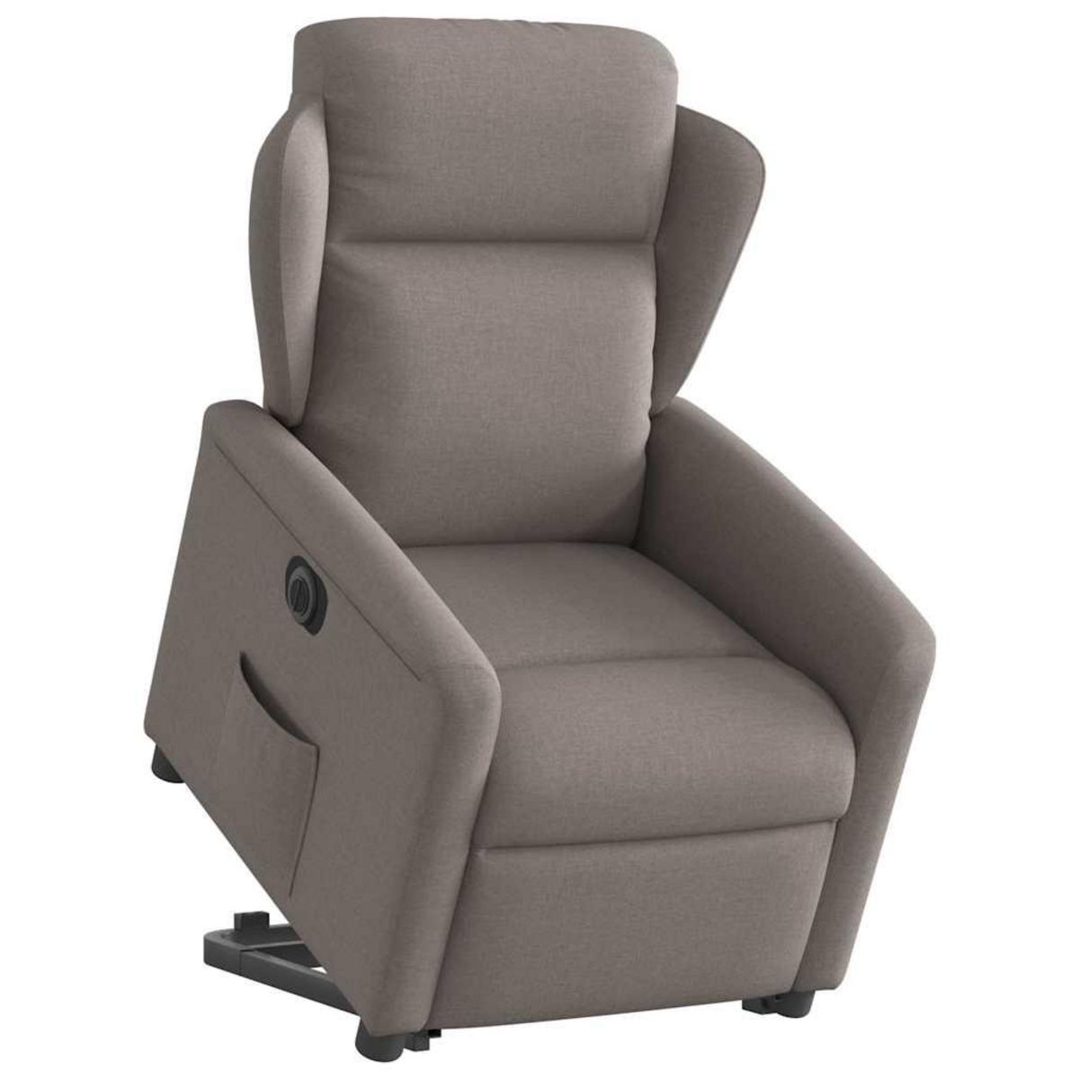VIDAXL Fauteuil inclinable electrique taupe tissu