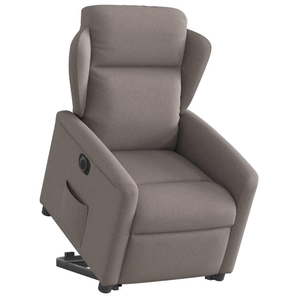 VIDAXL Fauteuil inclinable electrique taupe tissu