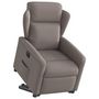 Voir la diapositive 3 : VIDAXL Fauteuil inclinable electrique taupe tissu